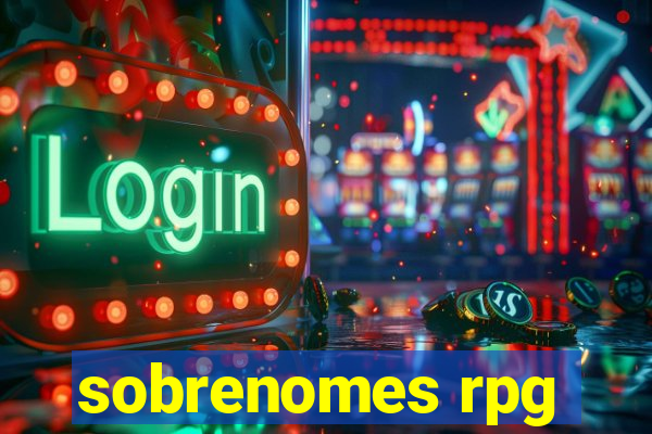 sobrenomes rpg