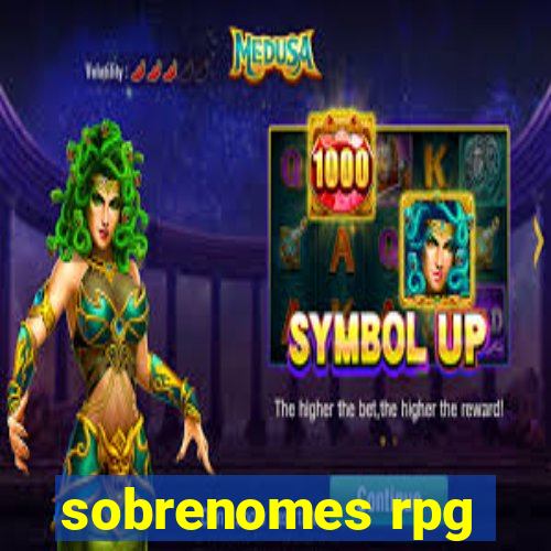 sobrenomes rpg