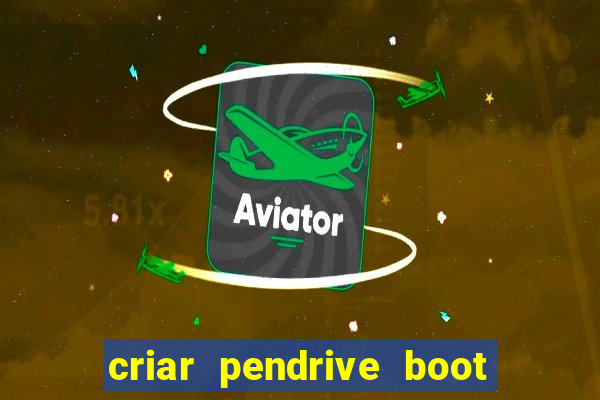 criar pendrive boot windows 10