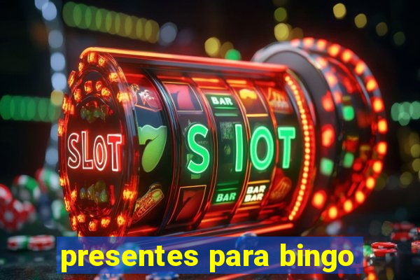 presentes para bingo