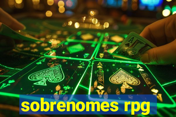 sobrenomes rpg