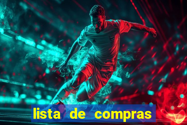 lista de compras para 2 pessoas
