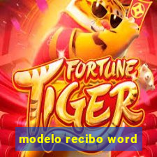 modelo recibo word