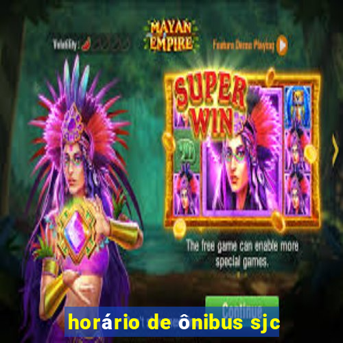 horário de ônibus sjc