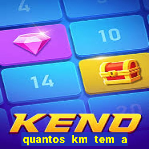 quantos km tem a serra de santos