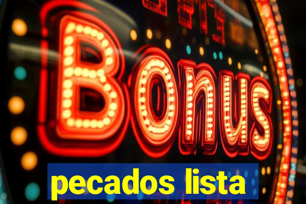 pecados lista